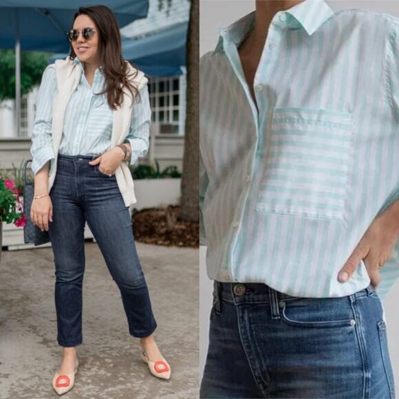 AYR The Deep End Shirt Mint White - Picture 1 of 8